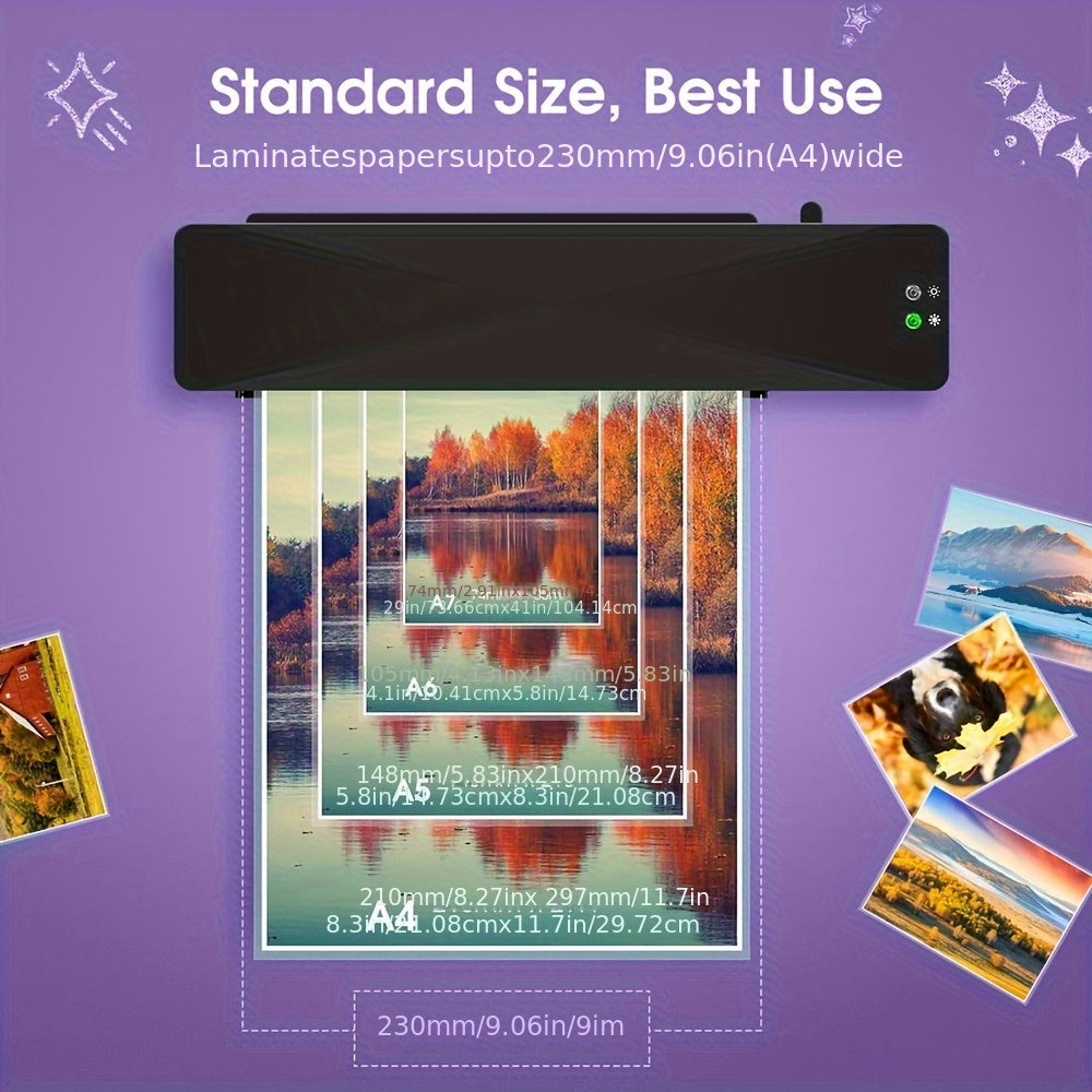 A4 Thermal Laminator Machine forBest Settings Hot and Cold.