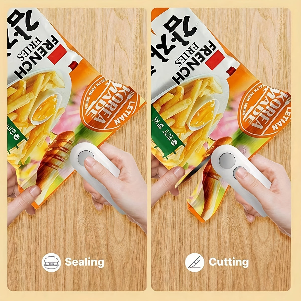 Mini Snack Bag Sealer - USB Rechargeable & Heat Seal for Chips, Cookies