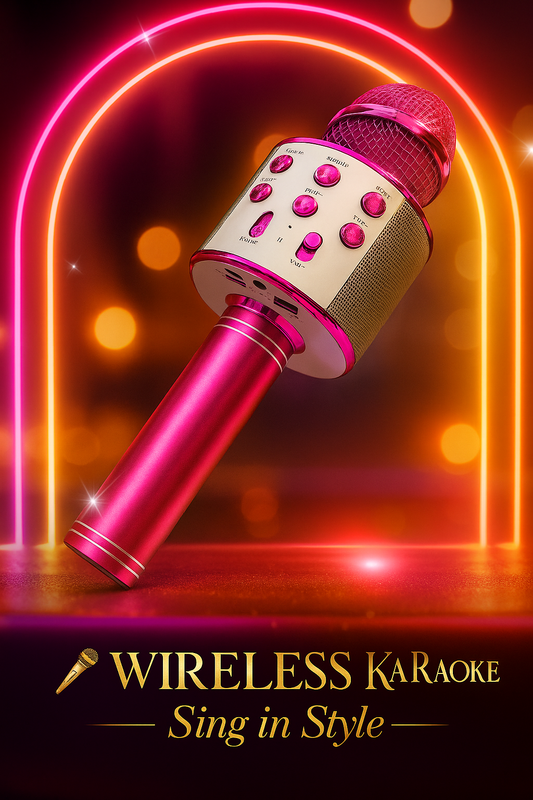 🎤 Wireless Karaoke Microphone – Sing Anytime, Anywhere! 🎶