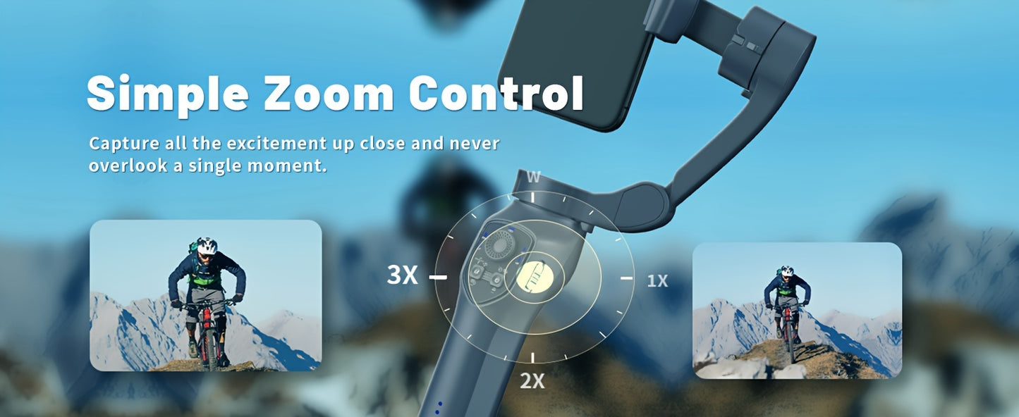 COMITOK L7C smart 3-axis handheld gimbal, can be used for shooting smooth videos