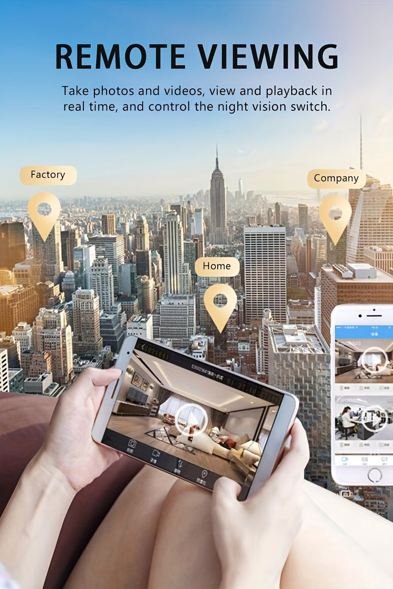 TERUHAL V720 Wireless WiFi Smart Home Security Camera, 480p Video