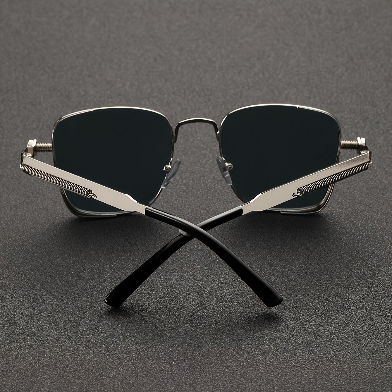 1pc Men'S Retro Full-Rim Fashion Glasses - Zinc Alloy Frame, Anti-Reflective Casual Wear glasses