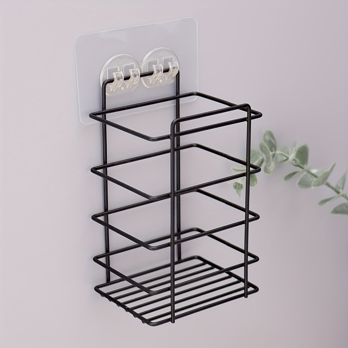 Iron Wall-Mounted Storage Rack Bathroom Toothbrush Holder