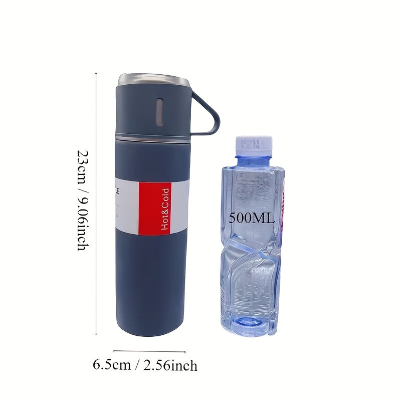 1 Set With cup 3 and Water Bottle,-  Keeps Drinks Hot Or Cold for Hours, Perfect for Outdoor
