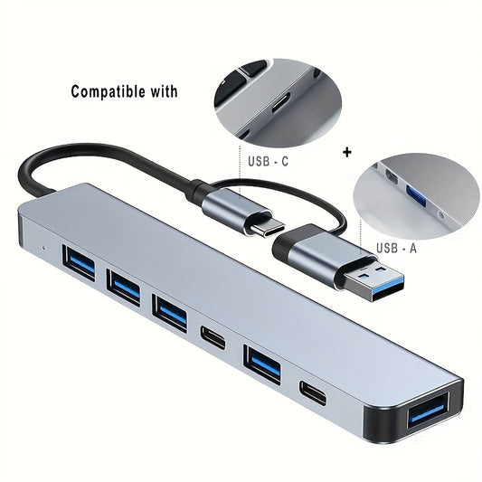 7-in-1 High-Speed USB 3.0 Data Transfer Adapter, Multiport Expansion