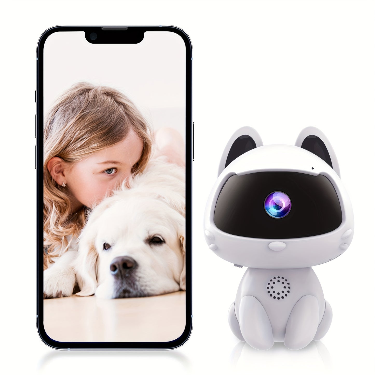 Smart Pet Monitoring Camera For Home Use Features Two-way Voice Communication 4