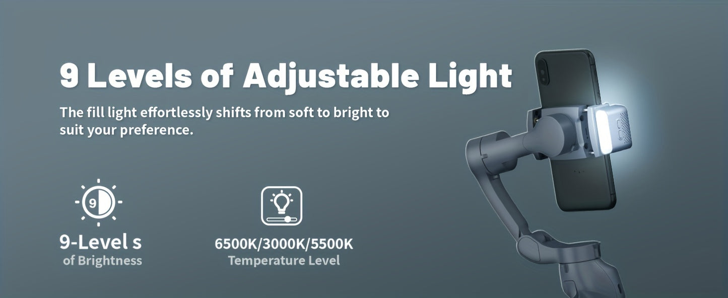 COMITOK L7C smart 3-axis handheld gimbal, can be used for shooting smooth videos