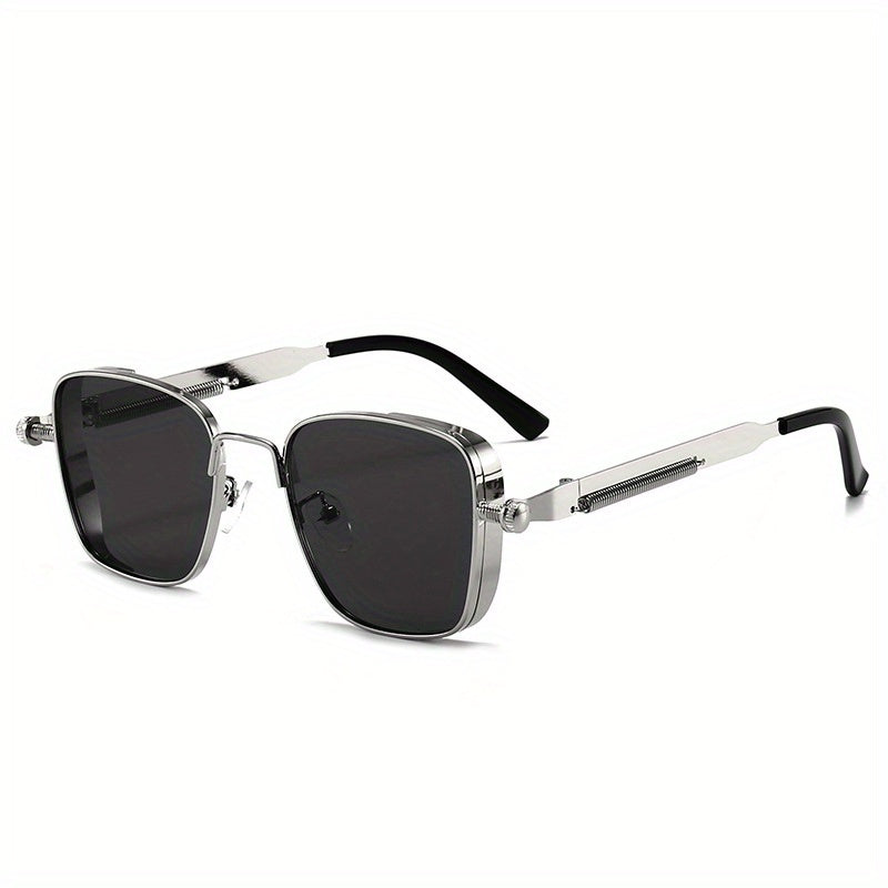 1pc Men'S Retro Full-Rim Fashion Glasses - Zinc Alloy Frame, Anti-Reflective Casual Wear glasses