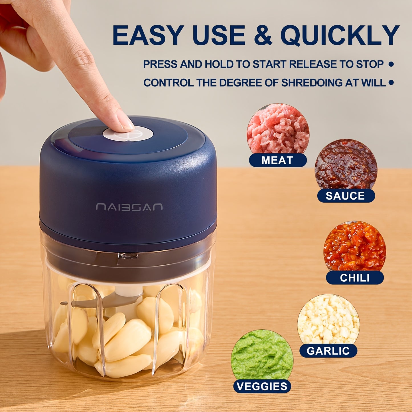 Mini Portable Food Grinder Kitchen Gadget