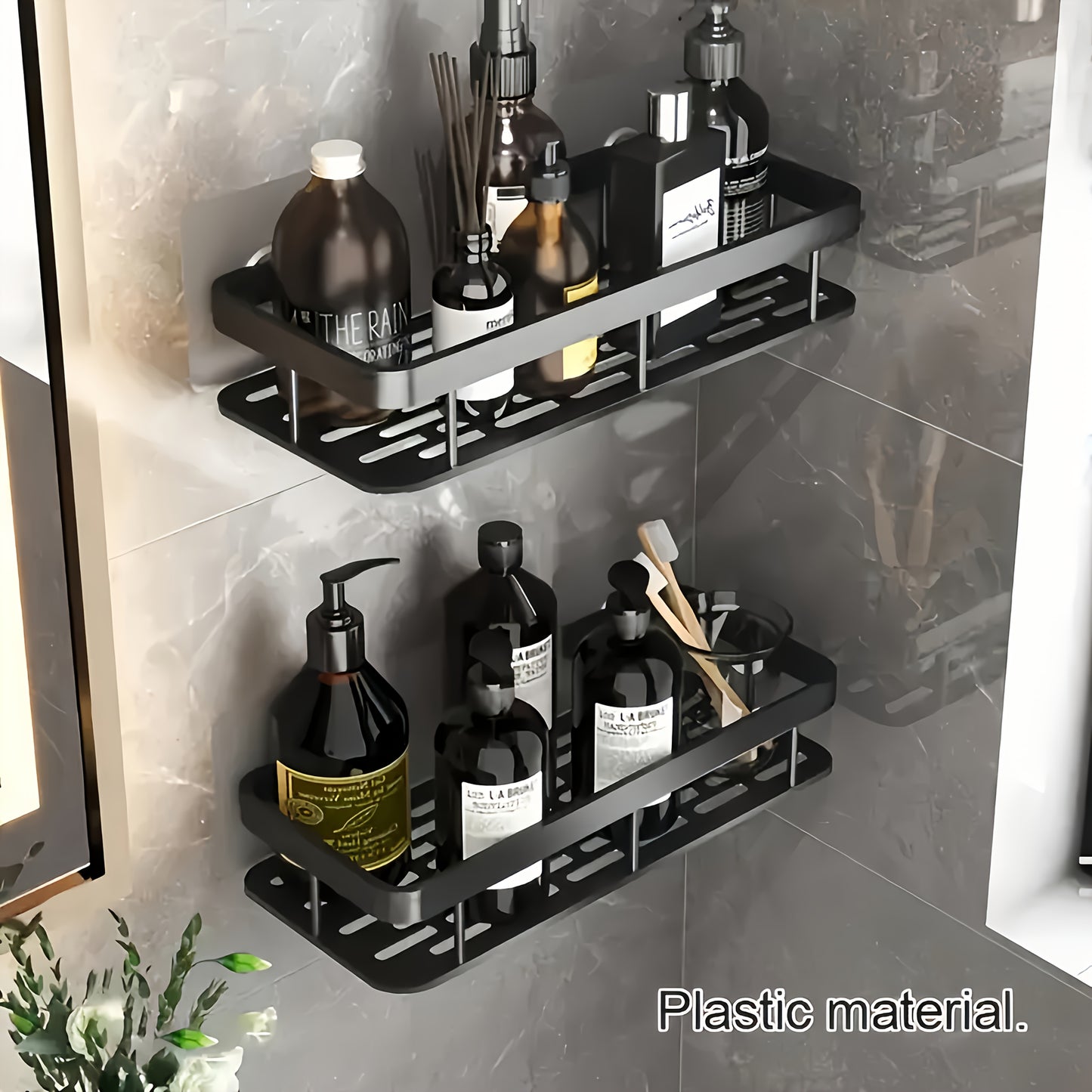 Wall-Mounted Soap Rack - No-Drill Adhesive Mount