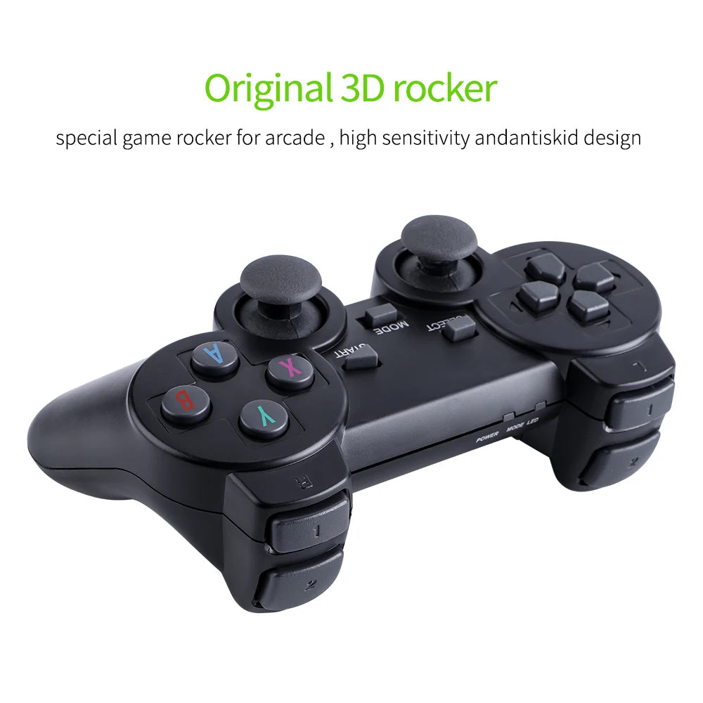 Update Retro Video Game Console 2.4G Wireless Console Game Stick 4k 20000 Game 64G