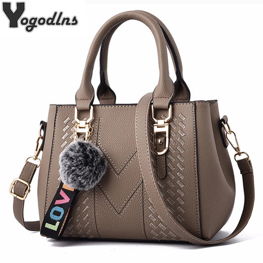 Embroidery Women Leather Handbags