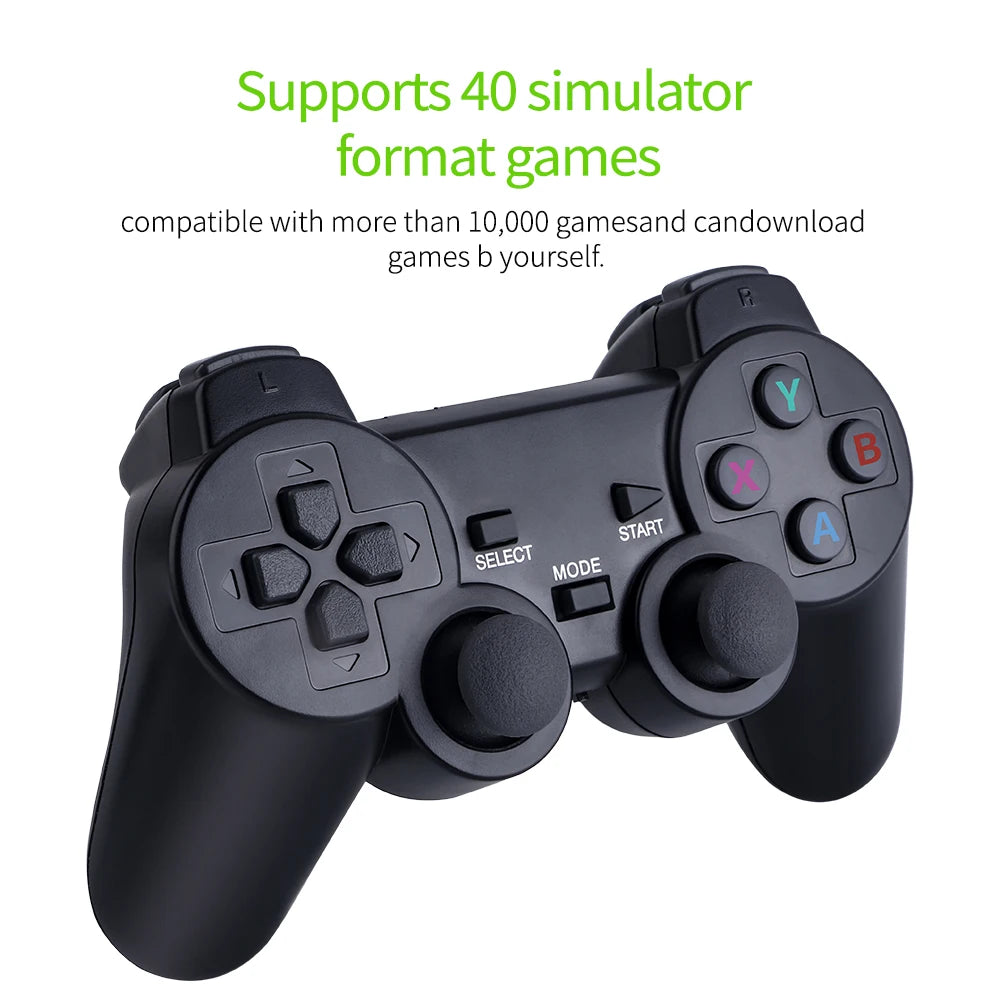 Update Retro Video Game Console 2.4G Wireless Console Game Stick 4k 20000 Game 64G