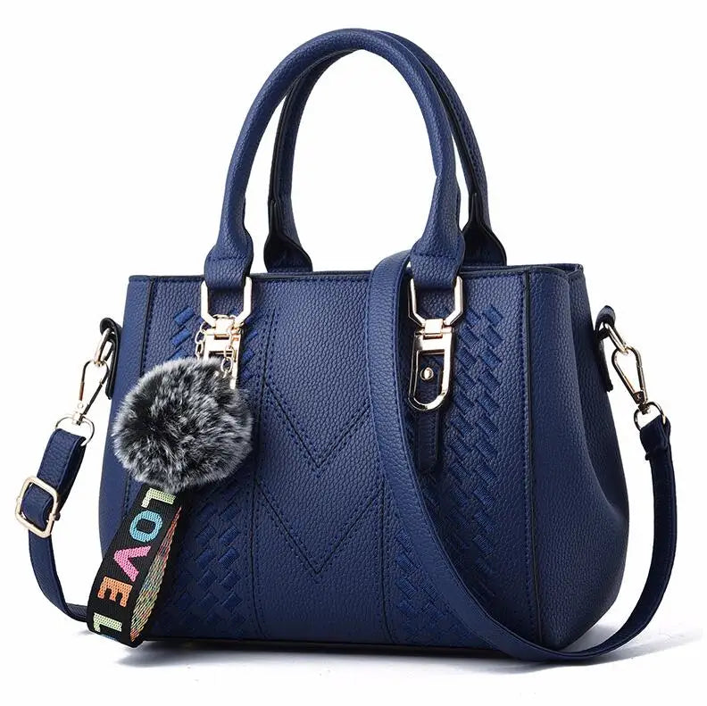 Embroidery Women Leather Handbags