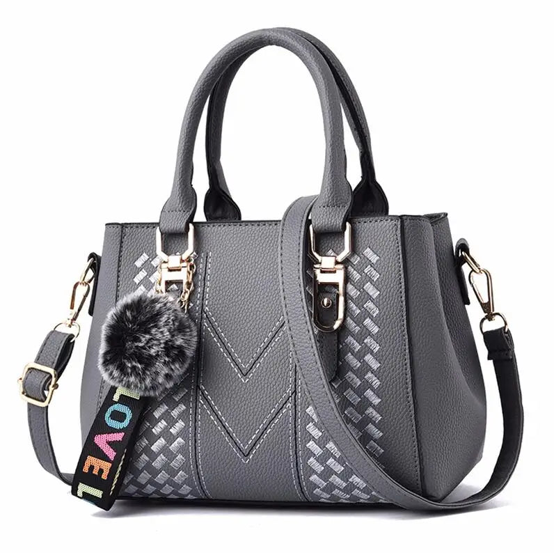 Embroidery Women Leather Handbags
