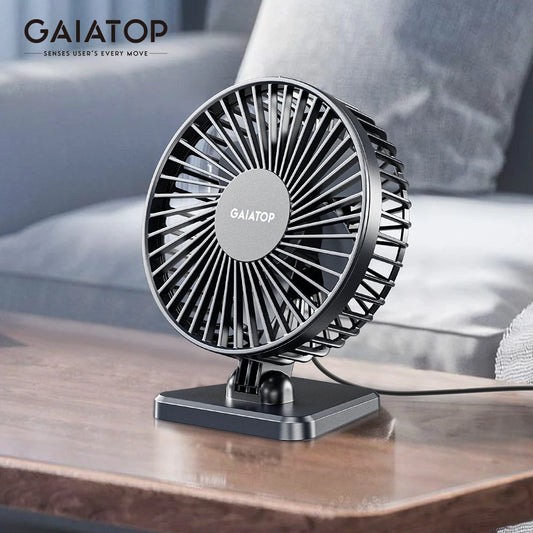 GAIATOP Mini USB Desktop Fan Portable Office USB Quiet Cooling Fans
