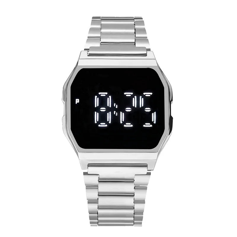 Luxury Gold Silver Sports Military Watches Men Women LED Digital