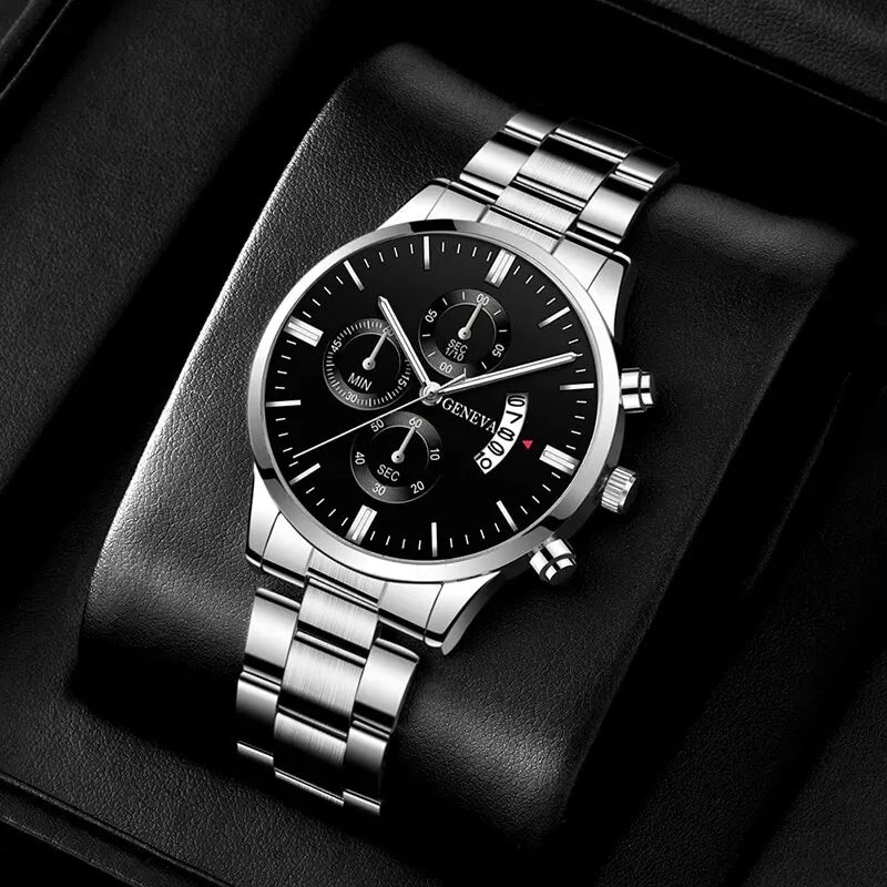 Fashion Men Watch Luxury Calendar Quartz Male Bracelet