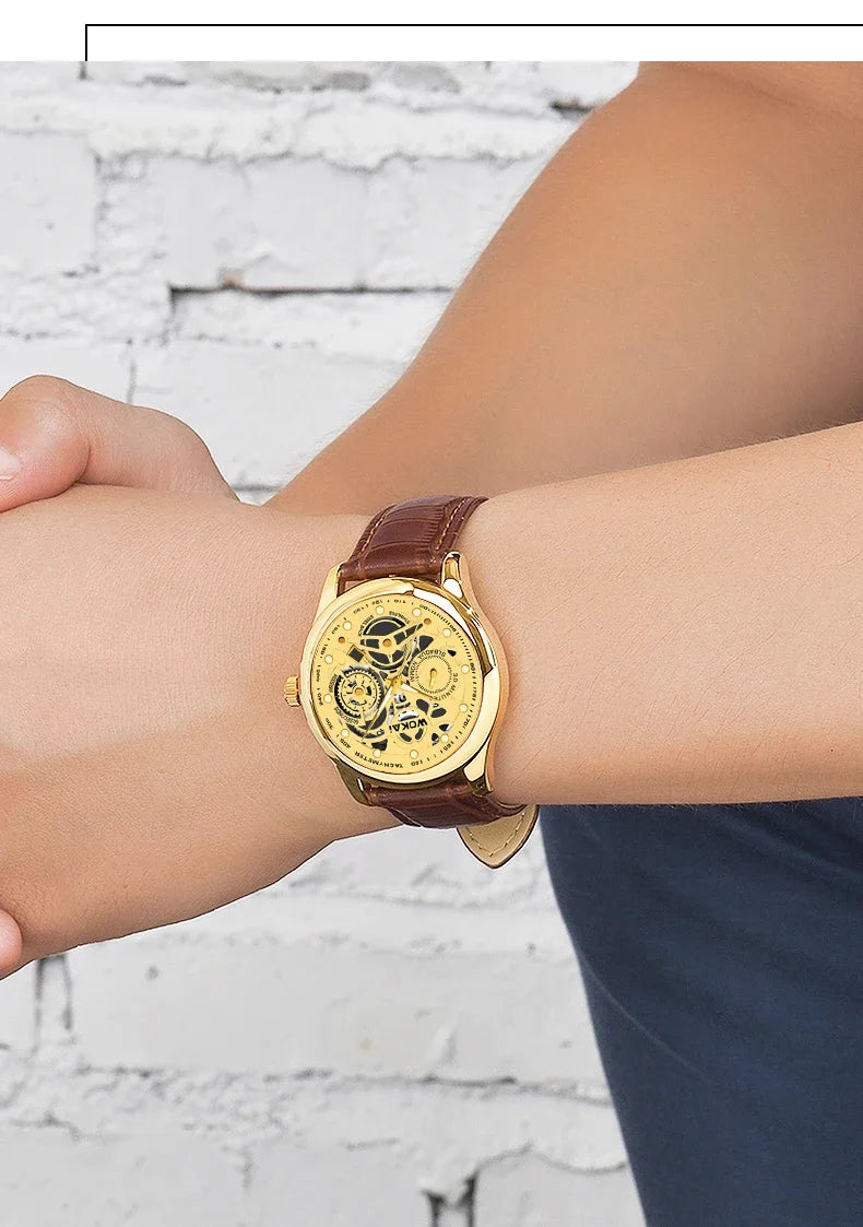 Leather Business Quartz Sports Watchs Business Watchs Quartz Sports Watch Leisure Belt