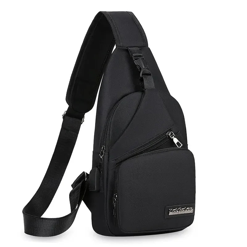 Chest Small Shoulder Bag for Men Leisure Fashion