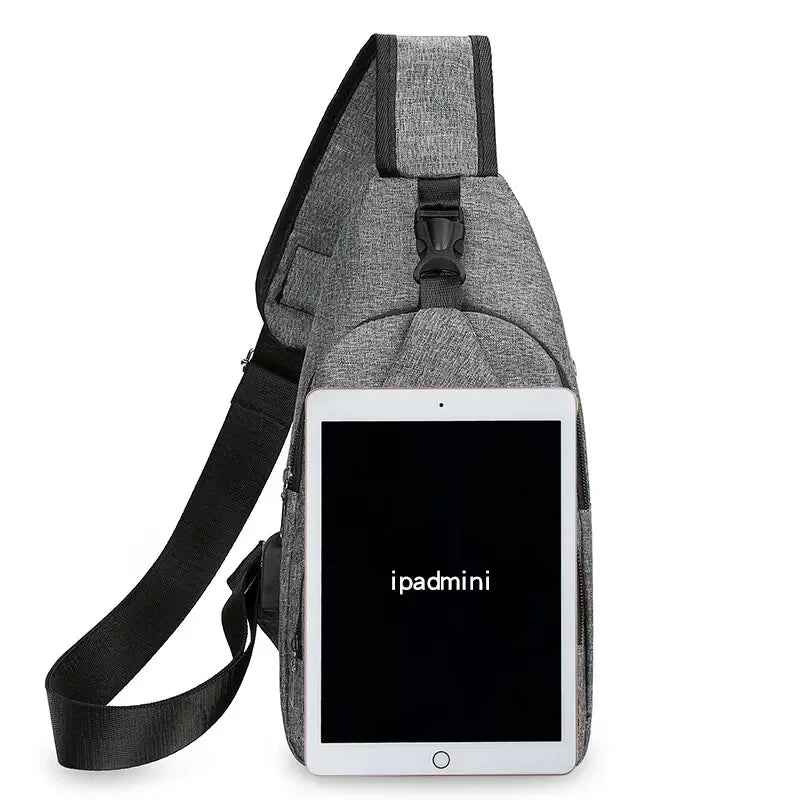 Chest Small Shoulder Bag for Men Leisure Fashion
