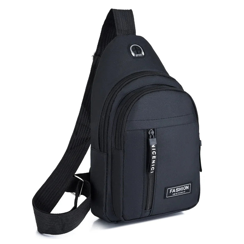 2025 New Multifunctional Chest Bag Men's Fashion Trend Oxford Cloth Bag Korean Style