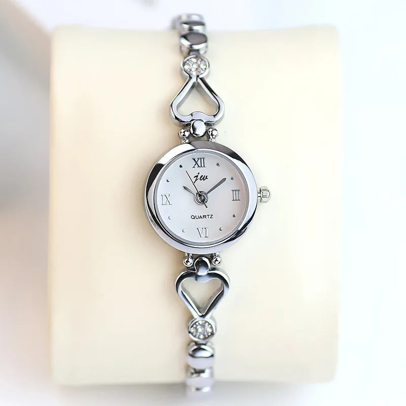 Women Bracelet Watch Exquisite Silver Rose Gold Ladies Luxury Wristwatches