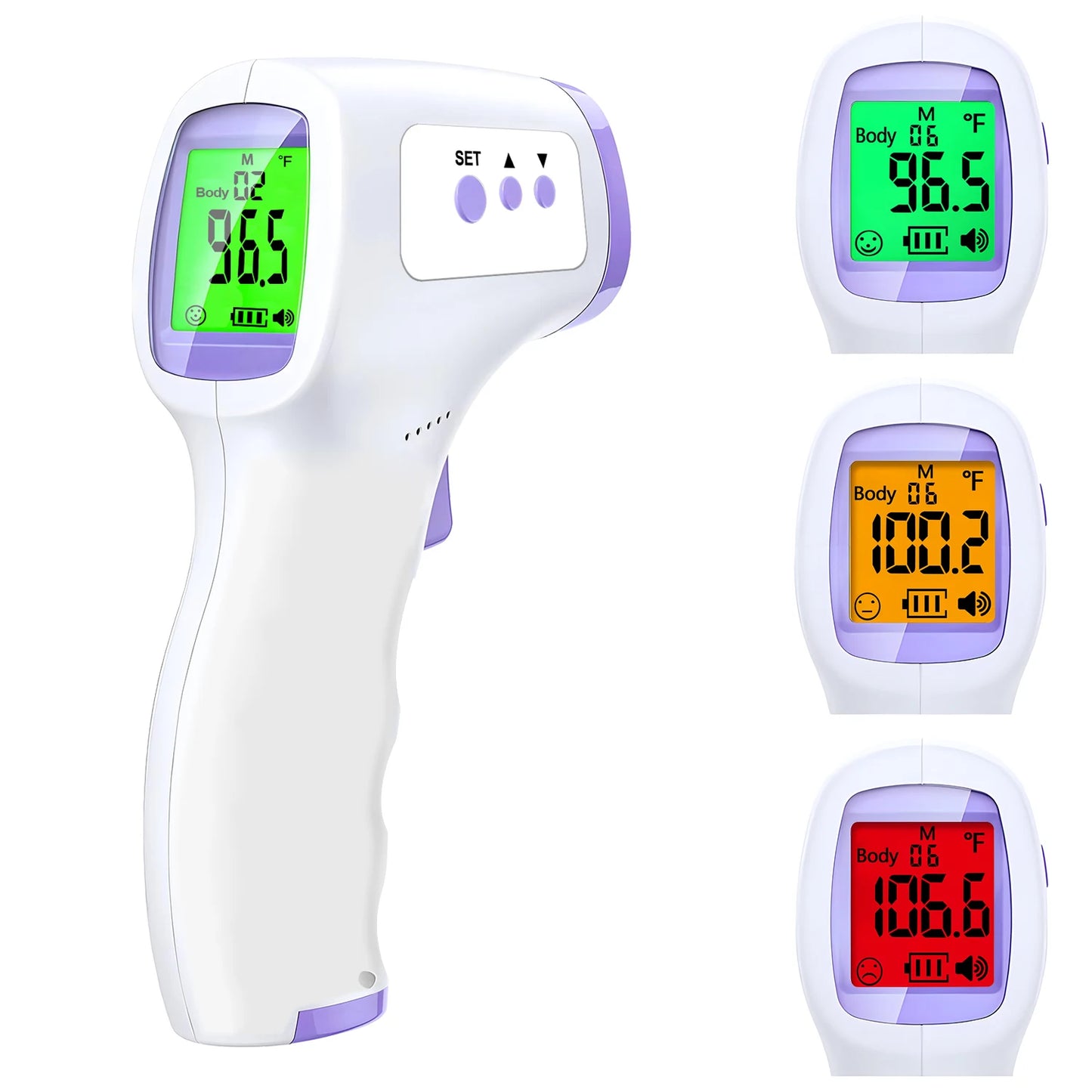 Digital Infrared Thermometer Forehead Body Non-Contact Fever Blood Oxygen