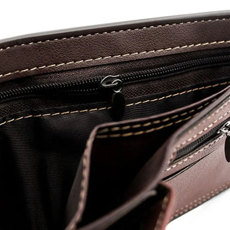 Luxury Men Wallets Zipper Male High Quality Leather Men's Wallet