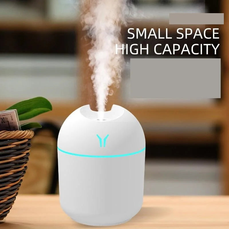 250ML USB Mini Air Humidifier Aroma Essential Oil Diffuser For Home Car Ultrasonic Mute Mist