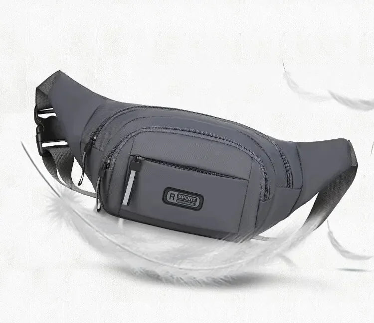 Men Canvas Fit Waistpack Mobile Fanny Waist Packs Men's Sports Outdoor Leisure Running