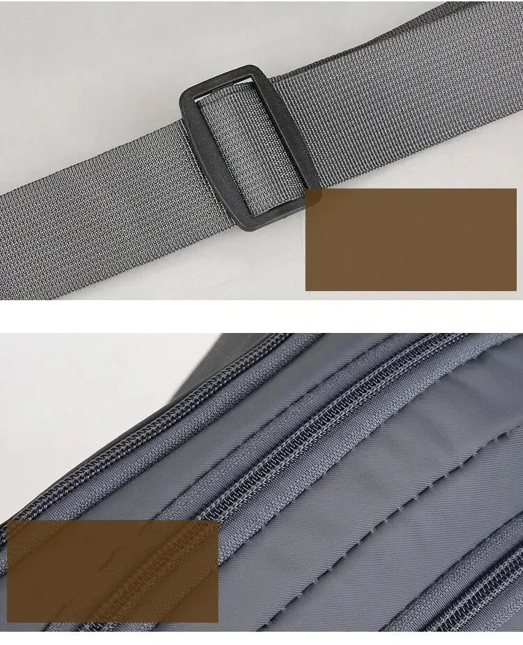 Men Canvas Fit Waistpack Mobile Fanny Waist Packs Men's Sports Outdoor Leisure Running