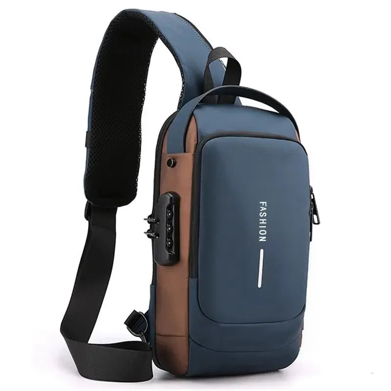 Desinger Multifunction Anti-theft USB Shoulder Crossbody Bag Travel Sling Pack