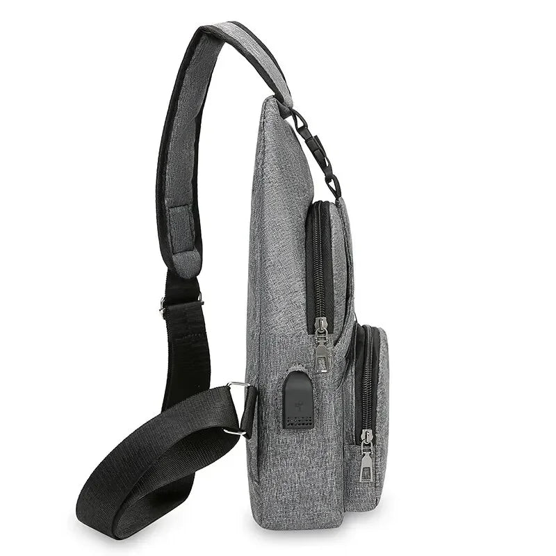 Chest Small Shoulder Bag for Men Leisure Fashion