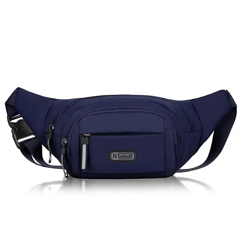 Men Canvas Fit Waistpack Mobile Fanny Waist Packs Men's Sports Outdoor Leisure Running