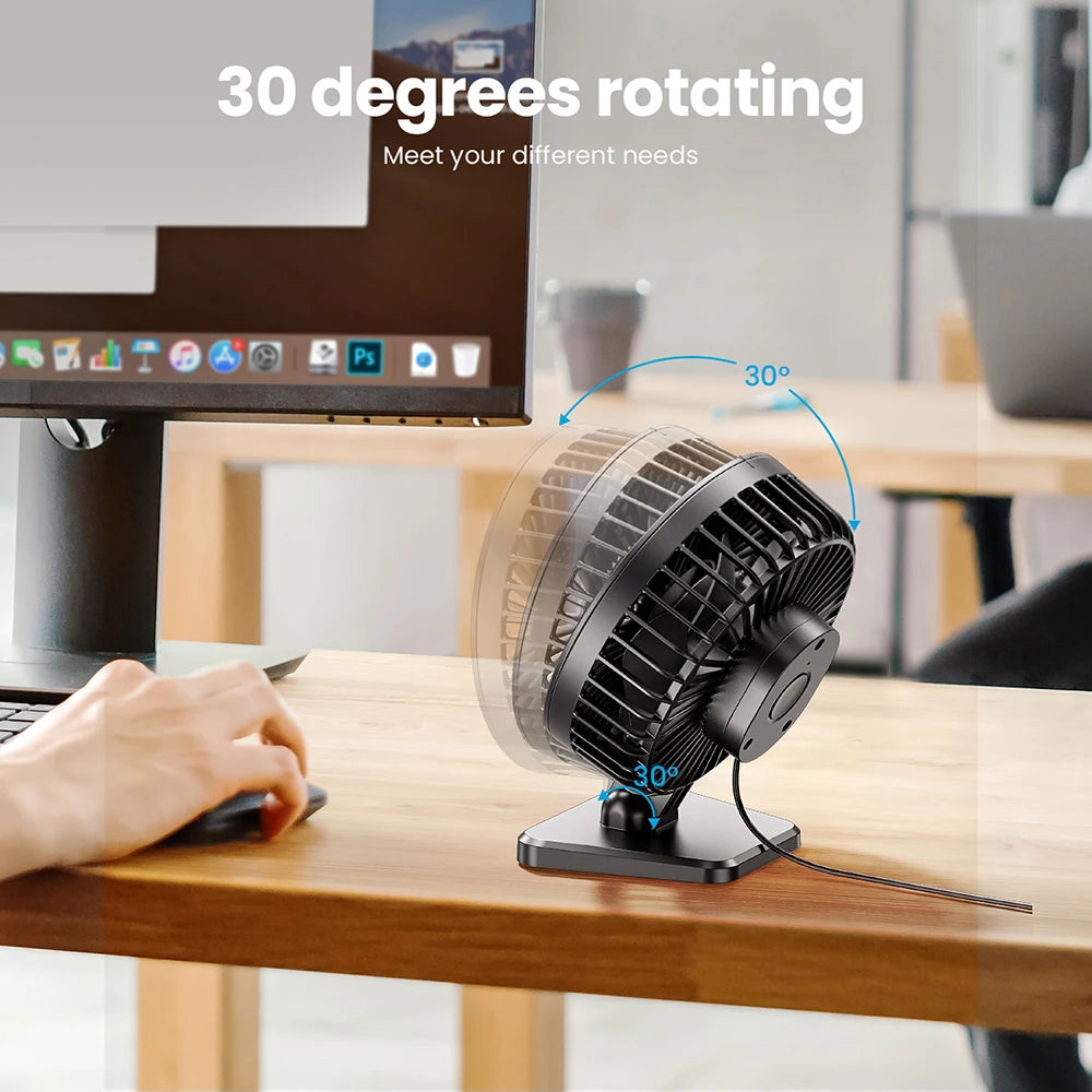 GAIATOP Mini USB Desktop Fan Portable Office USB Quiet Cooling Fans