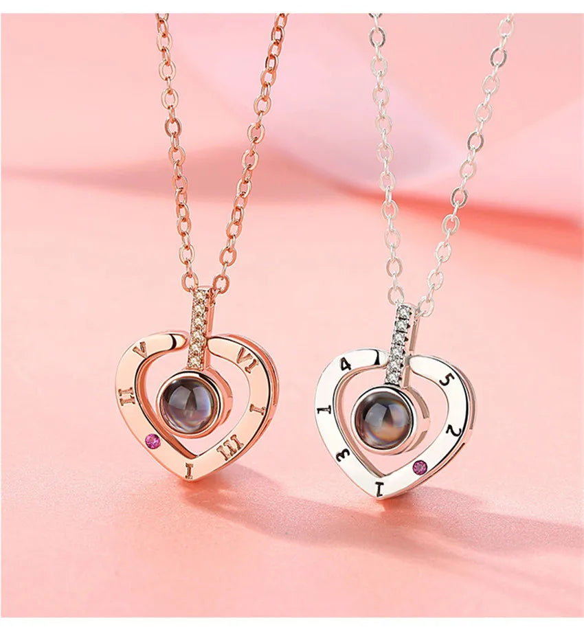 Necklace 100 Languages I Love You Necklaces For Lover Girlfriend Romantic Gifts