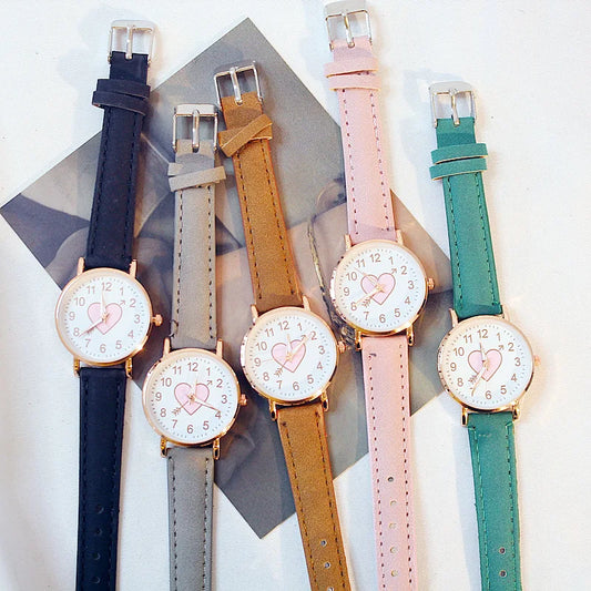 New Cute Heart-shaped Dial  Watch for women