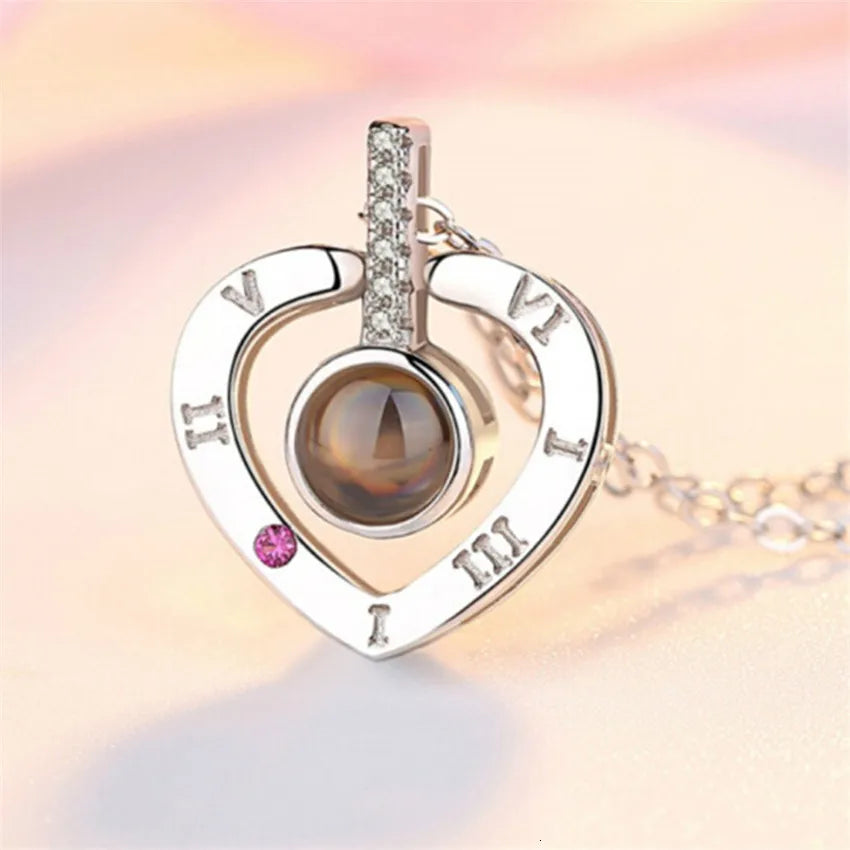 Necklace 100 Languages I Love You Necklaces For Lover Girlfriend Romantic Gifts