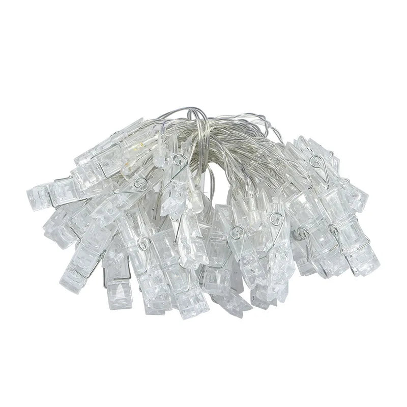 3m 20 LED Photo Clip Fairy String lights Card Holder Garland lamp