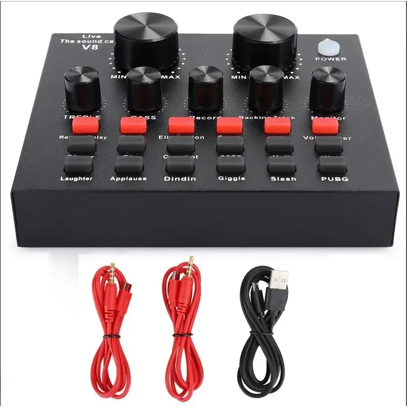 V8 Audio Sound Table Usb Smart External Interface Set