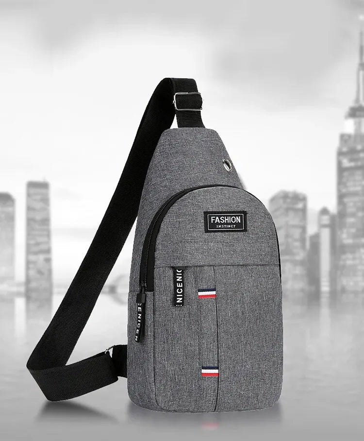 Chest Bag Men's One Shoulder Crossbody Bag Large Capacity Outdoor Sports And Leisure
