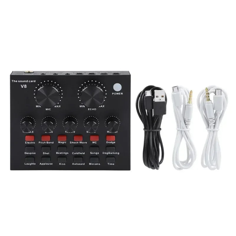 V8 Audio Sound Table Usb Smart External Interface Set