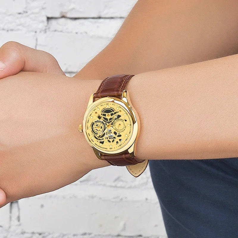 Leather Business Quartz Sports Watchs Business Watchs Quartz Sports Watch Leisure Belt