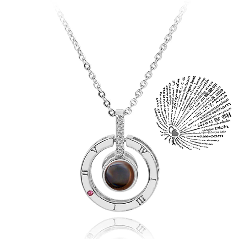 Necklace 100 Languages I Love You Necklaces For Lover Girlfriend Romantic Gifts