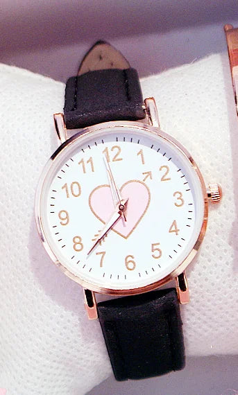 New Cute Heart-shaped Dial Watch for women