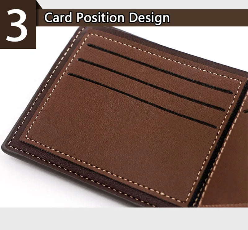 Luxury Men Wallets Zipper Male High Quality Leather Men's Wallet