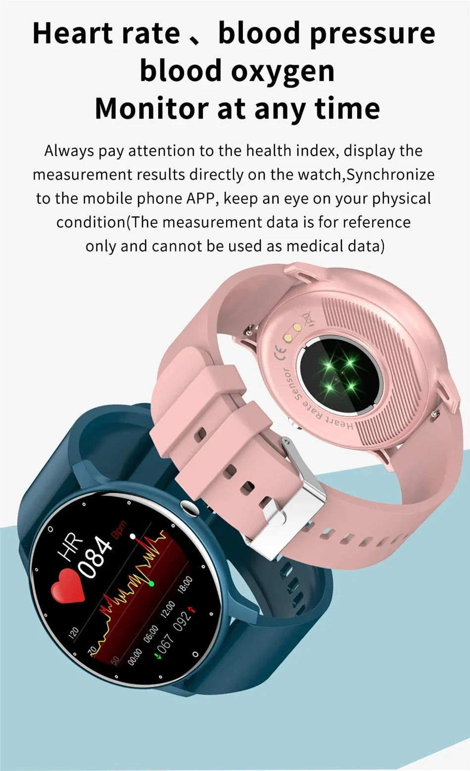 Xiaomi New Smart Watch Men Full Touch Screen Sport Fitness Watch IP67 Waterproof