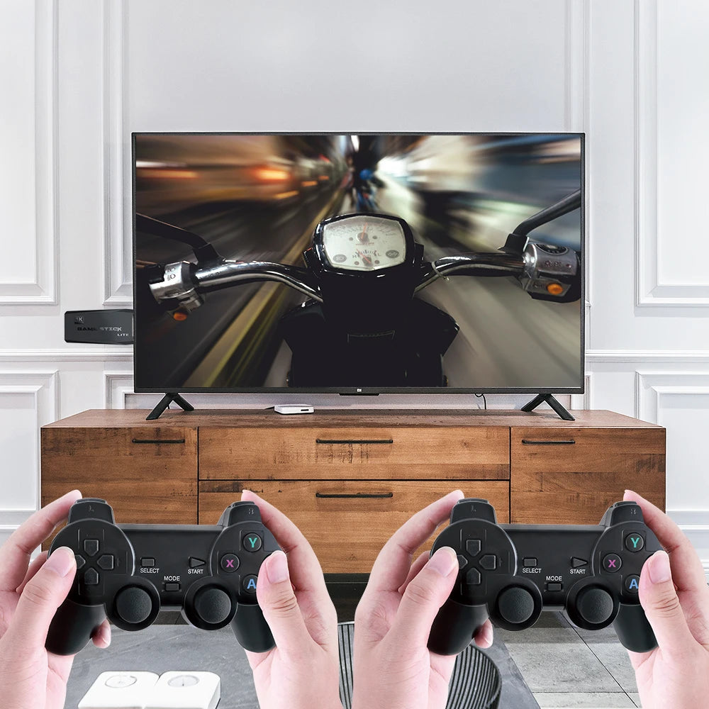 Update Retro Video Game Console 2.4G Wireless Console Game Stick 4k 20000 Game 64G