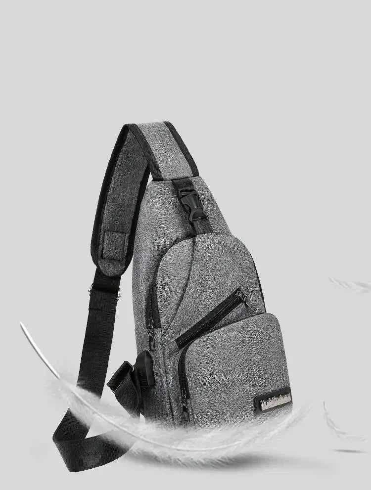 Chest Small Shoulder Bag for Men Leisure Fashion